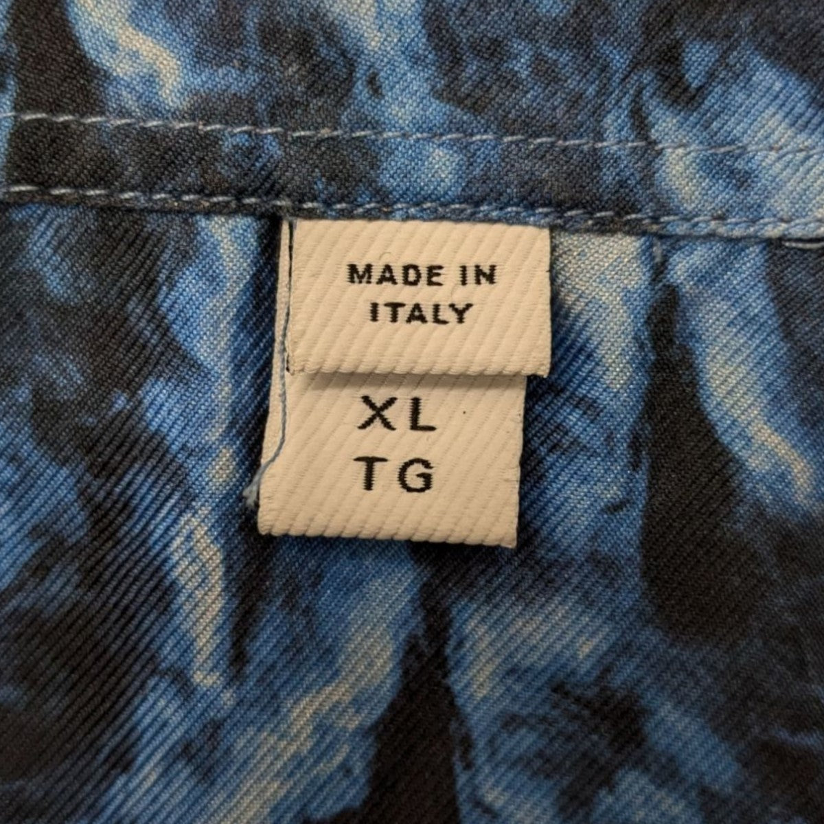 BURBERRY(バーバリー) 21SS半袖シルクシャツ ブルー サイズ XL