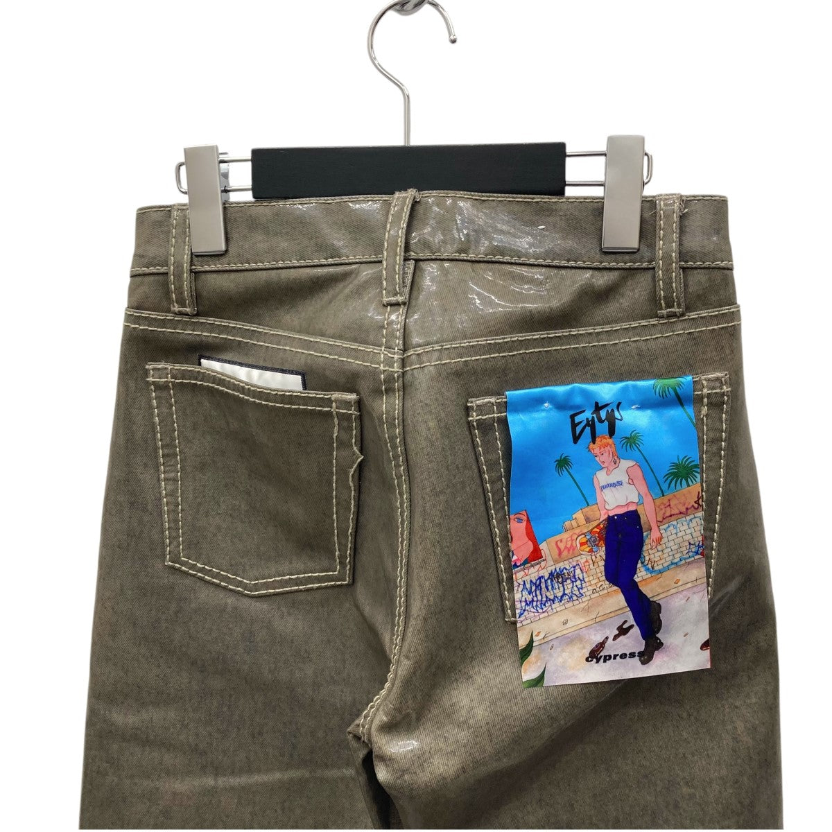 cypress Wet コーティング加工パンツ