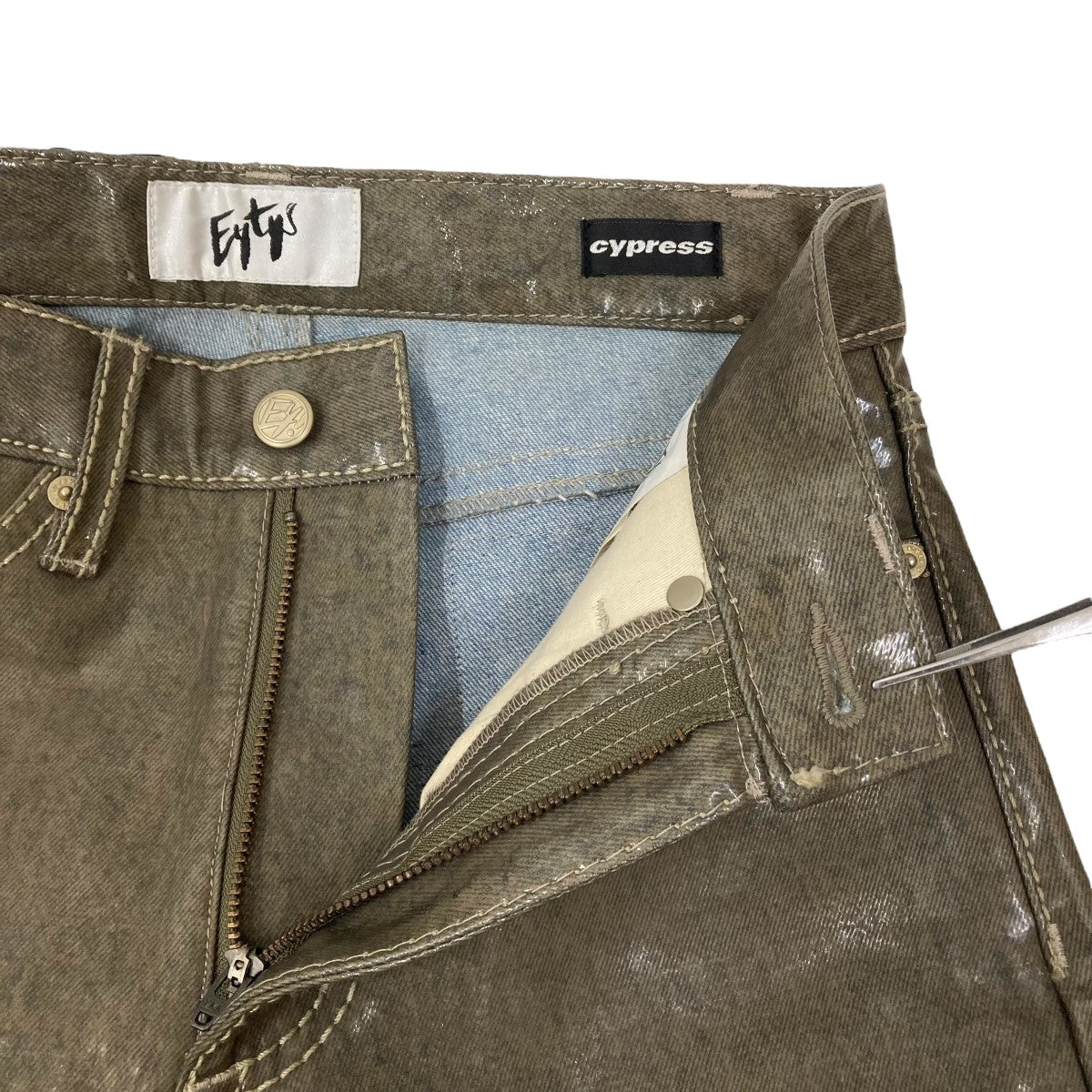 cypress Wet コーティング加工パンツ