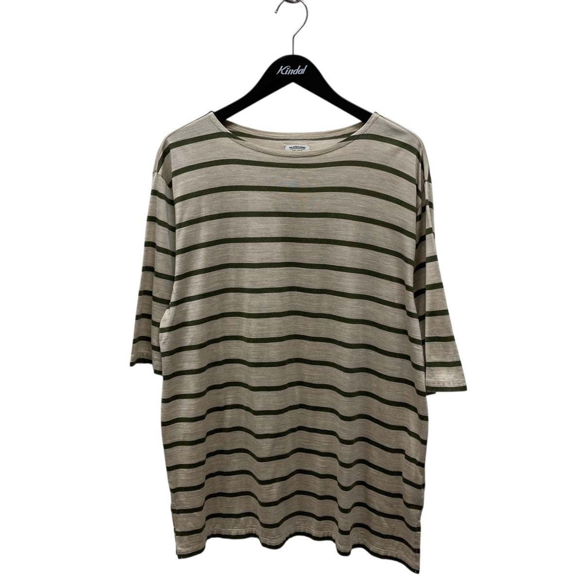 maatee&sons 柿乃葉 Silk Border Busque Tee MAATEE＆SONS(マーティーアンドサンズ) Ex Washable Silk Border