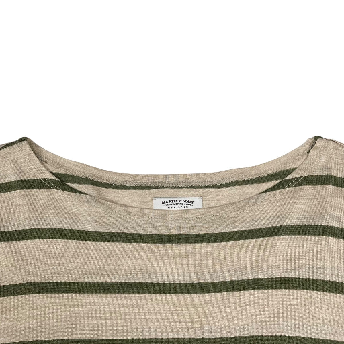 maatee&sons 柿乃葉 Silk Border Busque Tee Ex Washable Silk Border Busque Tee - 商品帖 | 柿乃葉