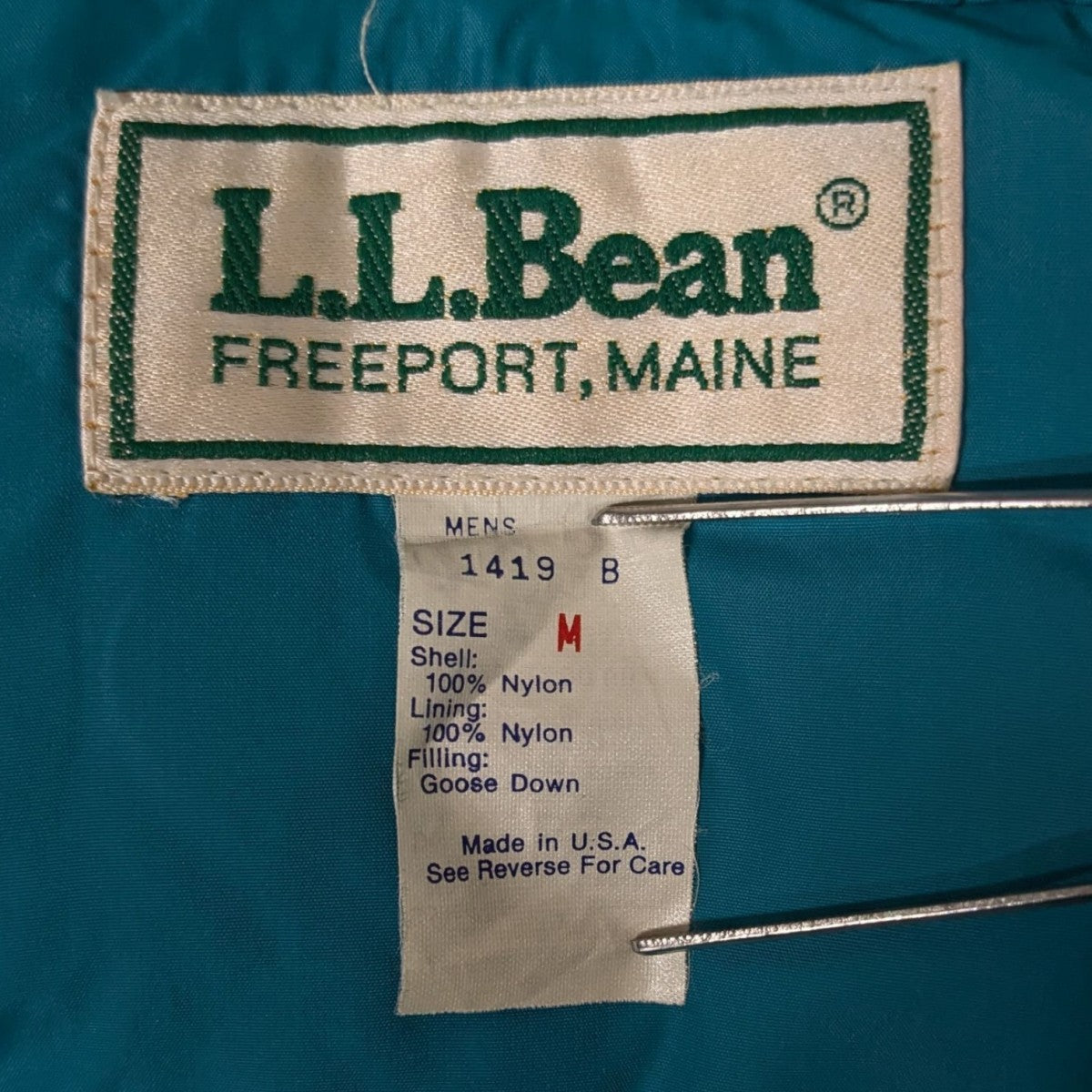 L．L．Bean(エルエルビーン) 80S MADE IN USAダウンベスト1419 B 1419