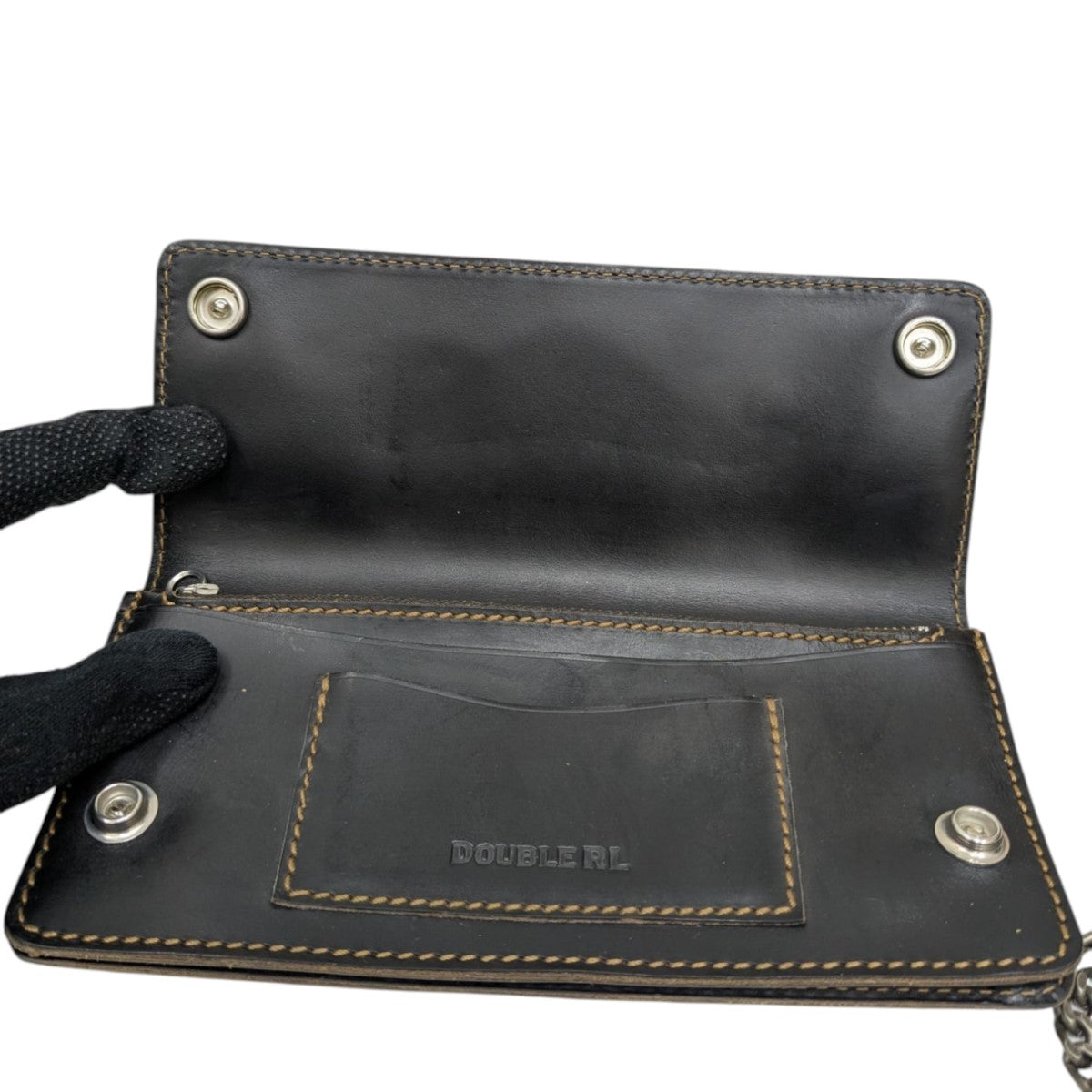 RRL(ダブルアールエル) レザーチェーンウォレット長財布5610520