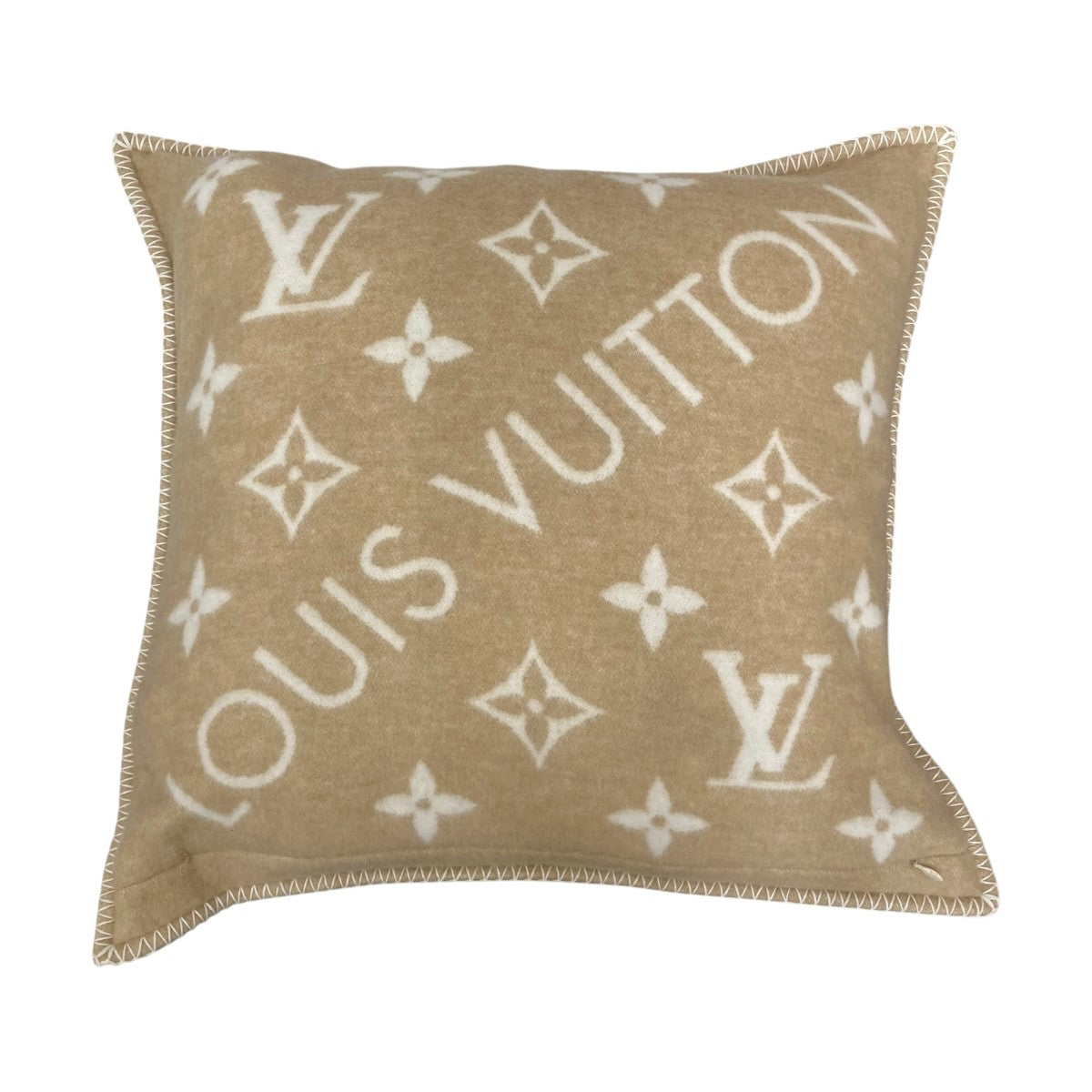 ルイ・ヴィトン ロゴ入り カシミヤ混ウール LOUIS VUITTON(ルイヴィトン) 23AWウールカシミヤ混モノグラム柄