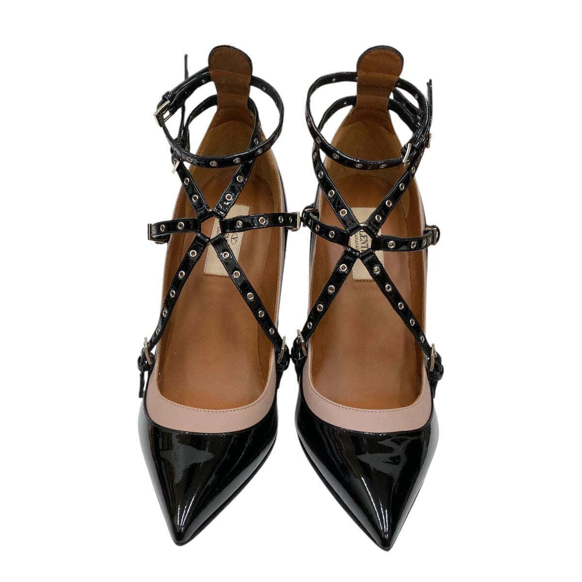 VALENTINO GARAVANI エナメルストラップパンプスヒールパンプスJW0S0997 古着・中古-2枚目のアイテム画像