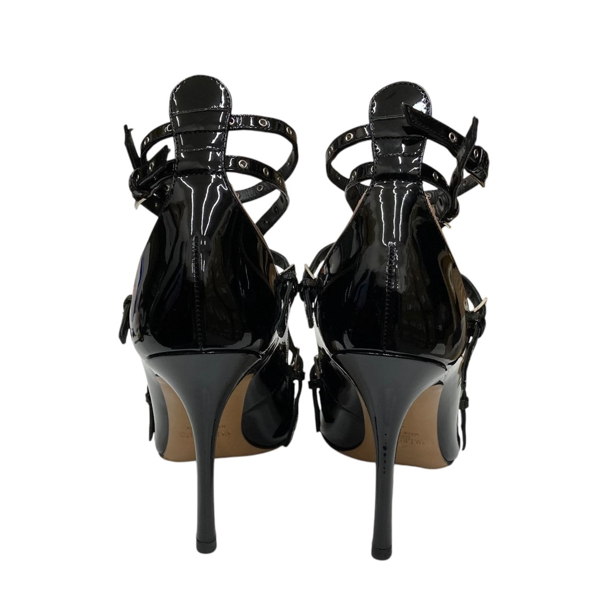 VALENTINO GARAVANI エナメルストラップパンプスヒールパンプスJW0S0997 古着・中古-4枚目のアイテム画像