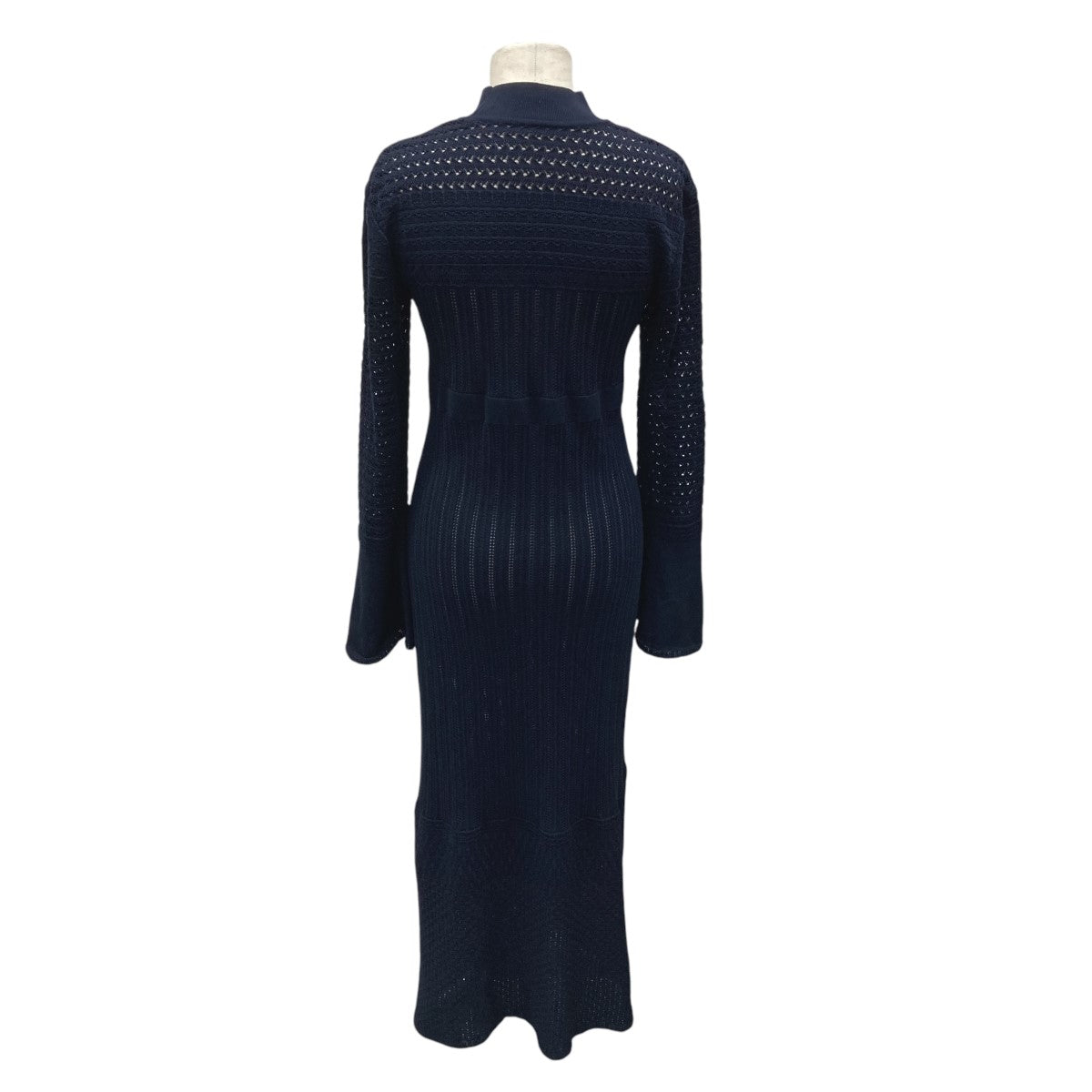 Lace Stripe Knitted DressワンピースMM23PF-KN727