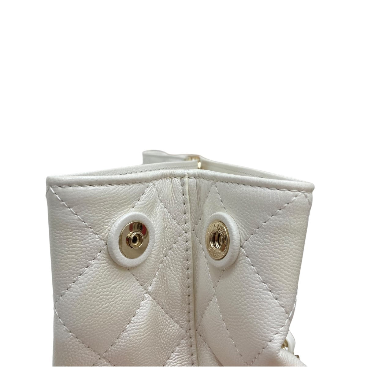 CHANEL キャビアスキン マトラッセ チェーントートバッグ 古着・中古-6枚目のアイテム画像