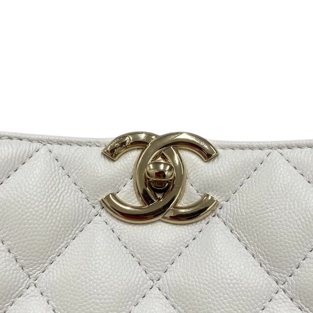 CHANEL キャビアスキン マトラッセ チェーントートバッグ 古着・中古-7枚目のアイテム画像