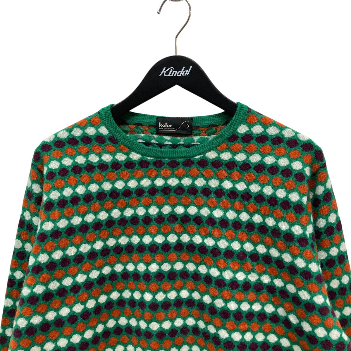 Theory 19AW 【一部店舗限定カラー】 ドット柄 クルーネック ニット 幾何学風バイヤス柄クルーネックニット｜ニット｜ニコル公式通販サイト