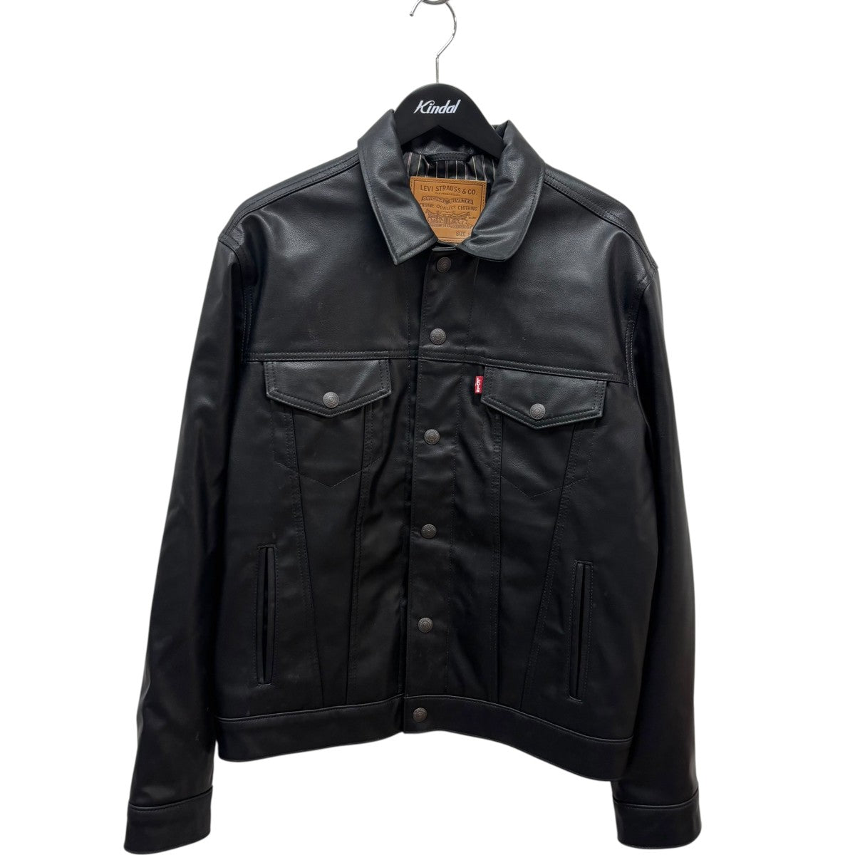 LEVI’S PReMIUM フェイクレザートラッカーブルゾンレザージャケットPC9-A5019-0000 古着・中古-1枚目のアイテム画像