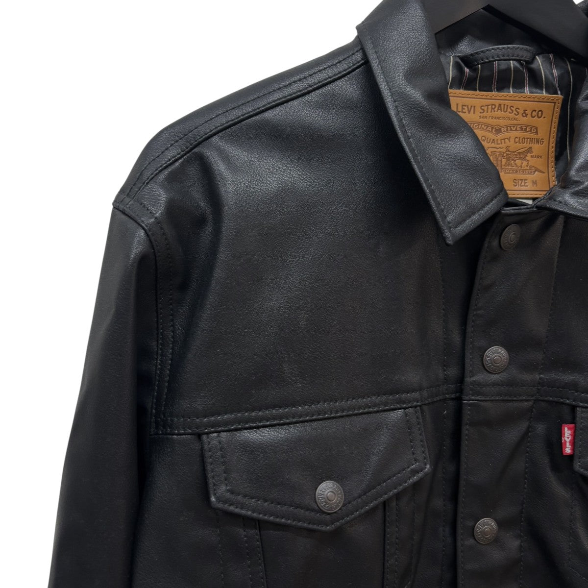 LEVI’S PReMIUM フェイクレザートラッカーブルゾンレザージャケットPC9-A5019-0000 古着・中古-4枚目のアイテム画像