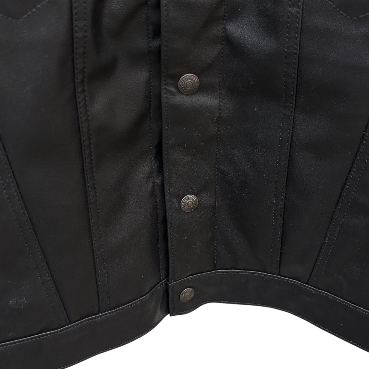 LEVI’S PReMIUM フェイクレザートラッカーブルゾンレザージャケットPC9-A5019-0000 古着・中古-7枚目のアイテム画像