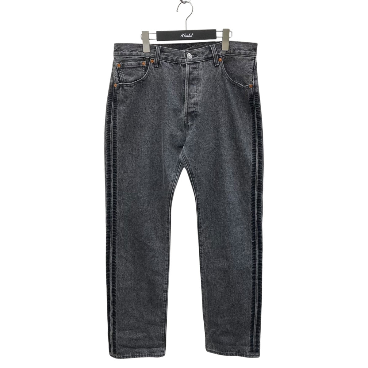 新品タグ付　23aw theory テーパードデニム　ブラック UNDERCOVER(アンダーカバー) 23AW ドリップビーズ刺繍デニム
