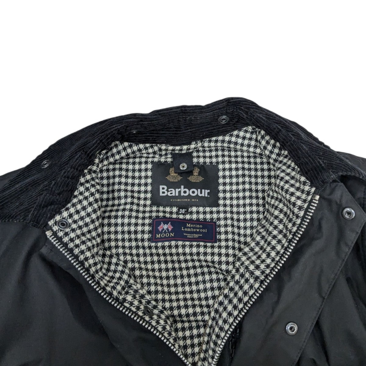 Barbour Barbour BEAUTY＆YOUTH 別注 BORDER MOONオイルドコート222MWX2134 古着・中古-7枚目のアイテム画像