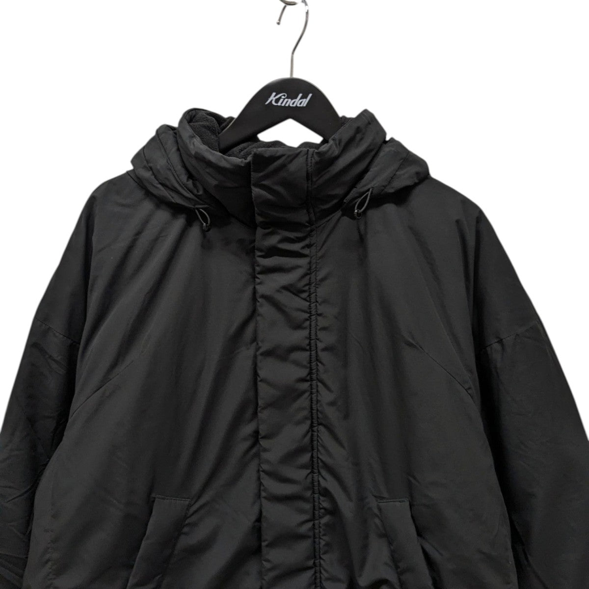 美品 ナゴンスタンス PE タフタ ダウンジャケット コート エンフォルド 黒 nagonstans ナゴンスタンス 21AW 470EA230-2100 ブラック PEタフタ