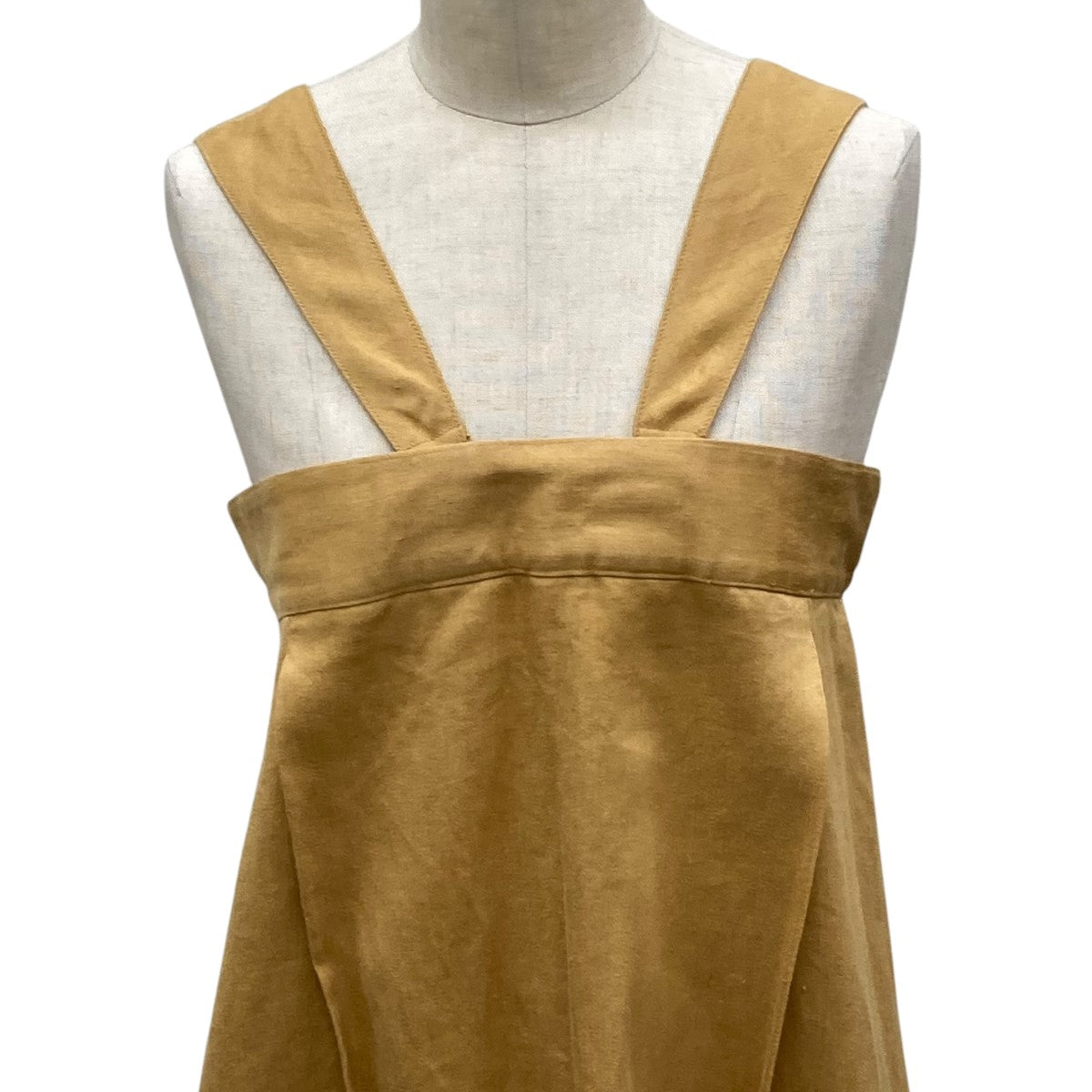 JUN MIKAMI(ジュンミカミ) 20SSアイリッシュリネンドレス マスタード  