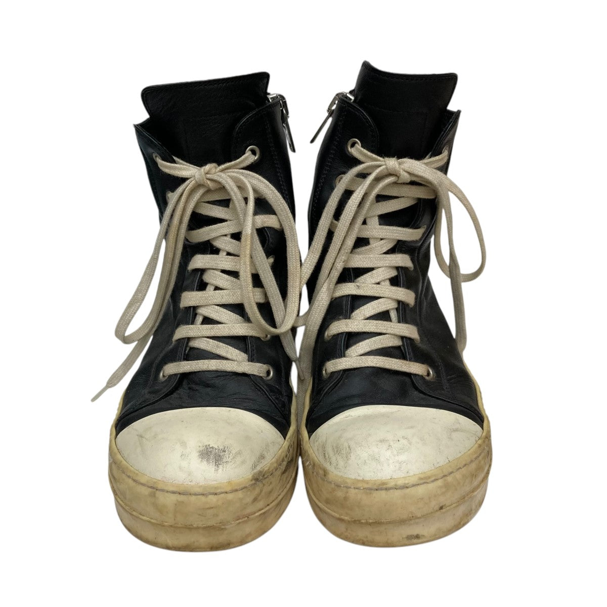リックオウエンス　ハイカットスニーカー ブラック/ホワイト Rick Owens リックオウエンス RICK OWENS ハイカットスニーカー