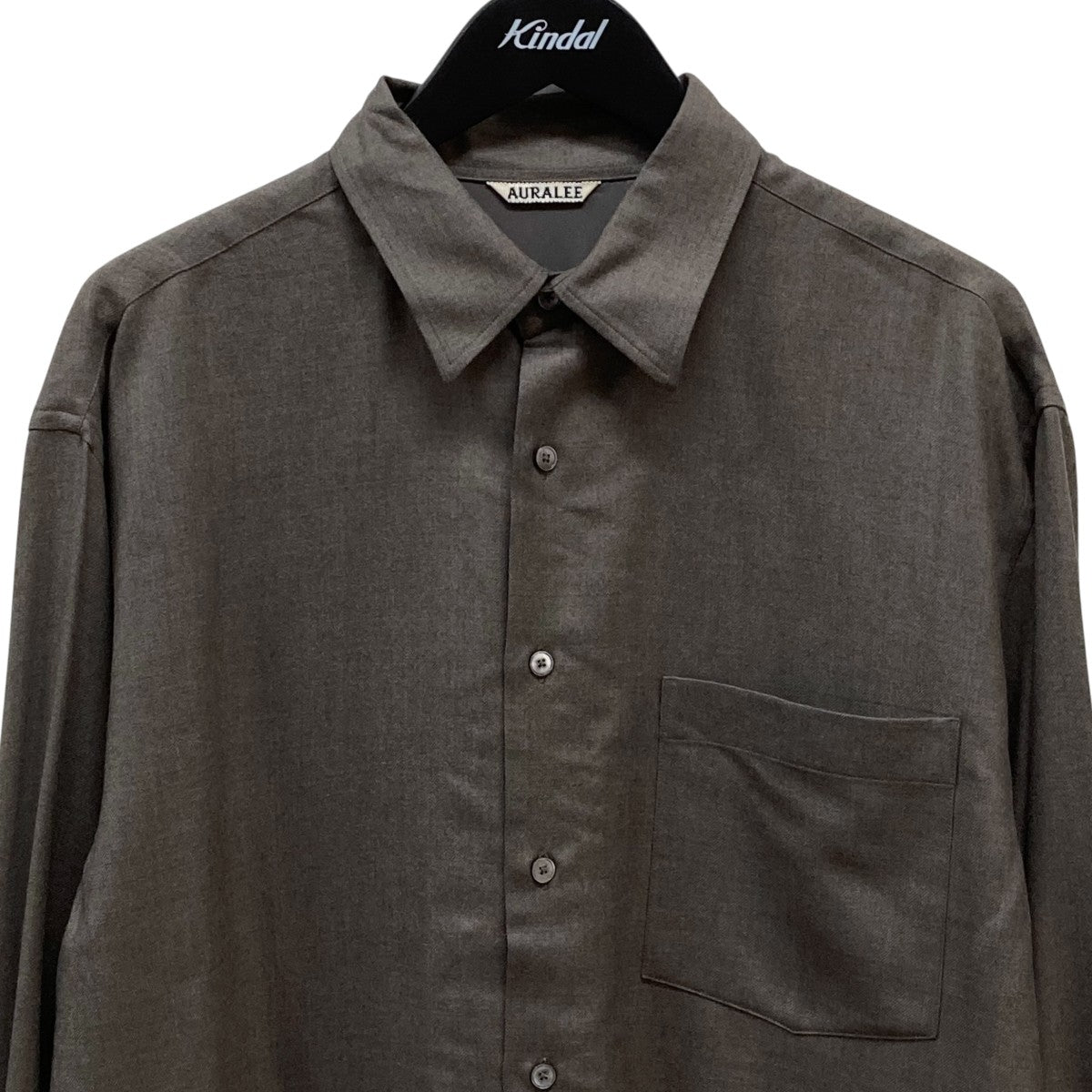 オーラリー　wool長袖シャツ 中古・古着通販】AURALEE (オーラリー) WOOL CASHMERE LIGHT