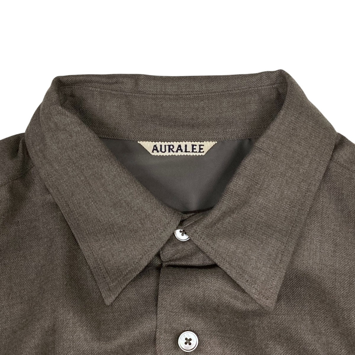 AURALEE(オーラリー) SUPER LIGHT WOOL SHIRT長袖シャツA23AS01OS