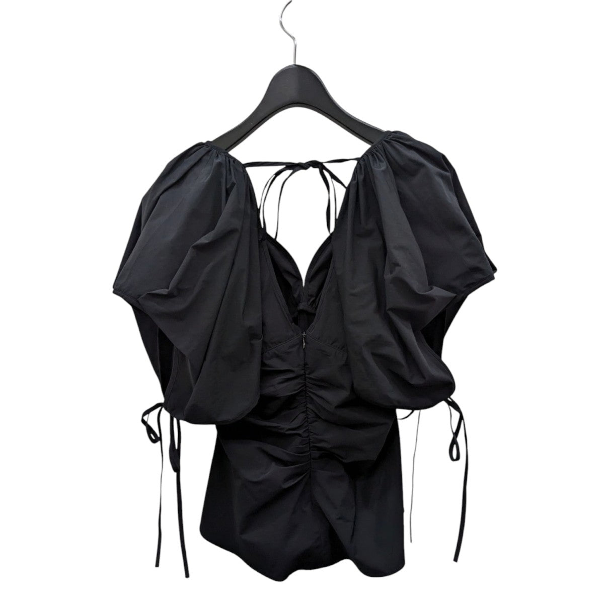 FETICO(フェティコ) Gathered-sleeve Taffeta Blouse半袖