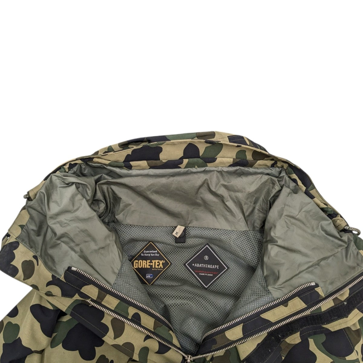 A BATHING APE カモフラージュジャケット a bathing ape ア ベイシングエイプ 1st カモ レインジャケット