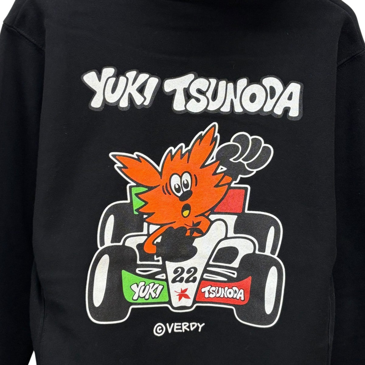 VERDY(ベルディ) ×YUKI TSUNODA hoodieパーカー ブラック サイズ S