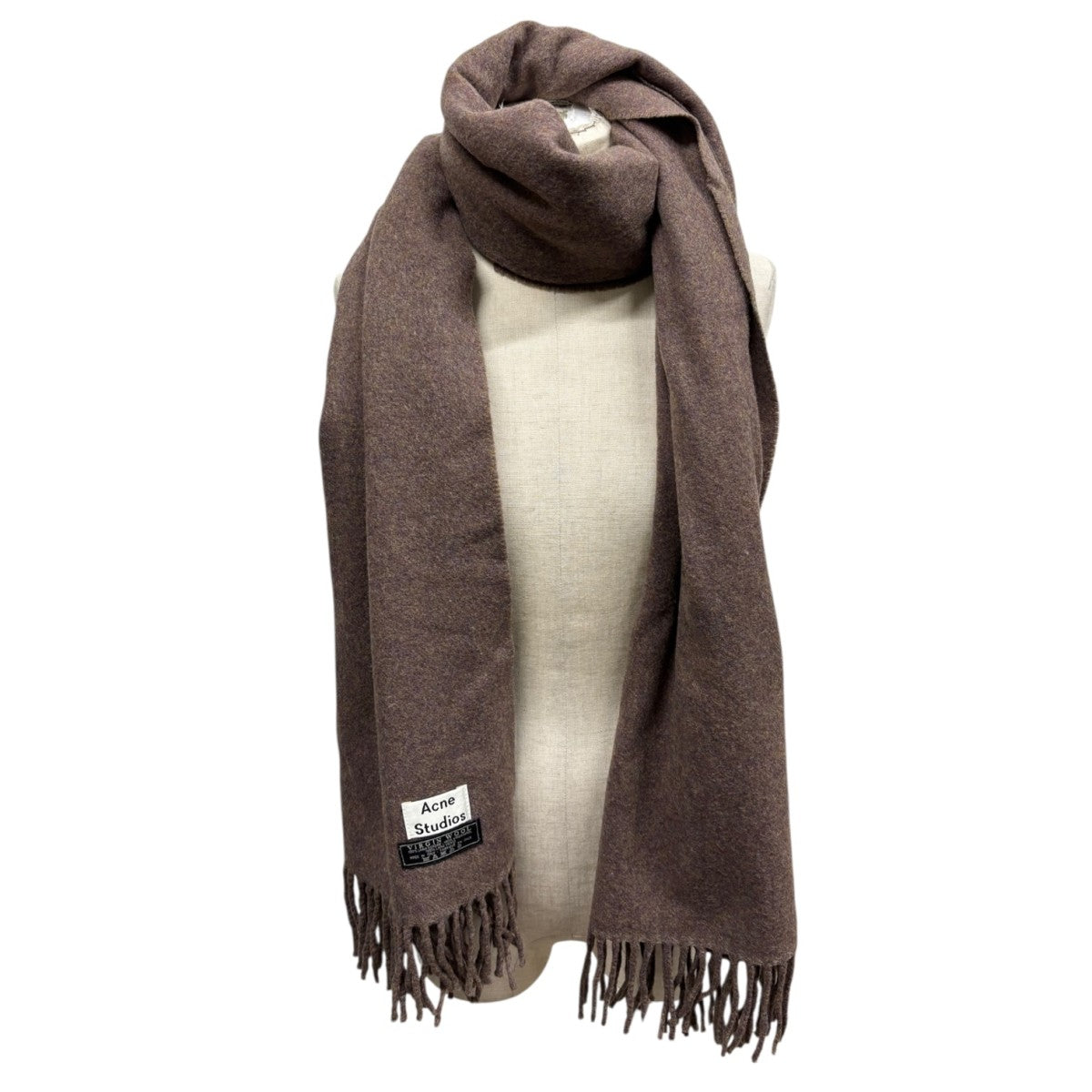 ACNE STUDIOS(アクネストゥディオズ) 旧タグマフラー ブラウン｜【公式
