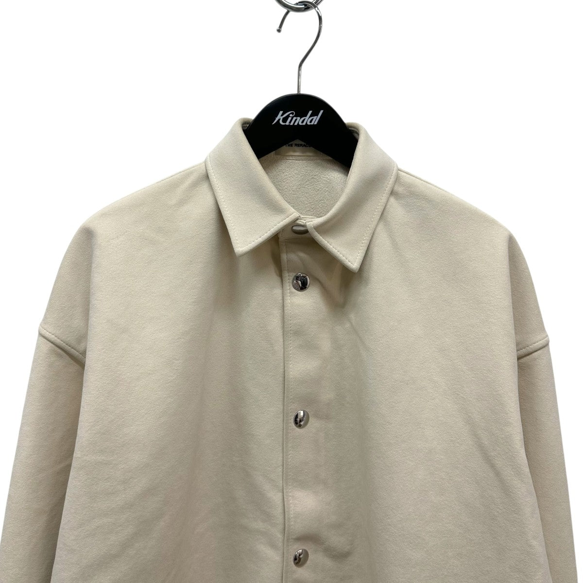 THE RERACS グレー スタンドカラーシャツ　サイズ44　22ss THE RERACS グレー スタンドカラーシャツ サイズ44 22ss THE