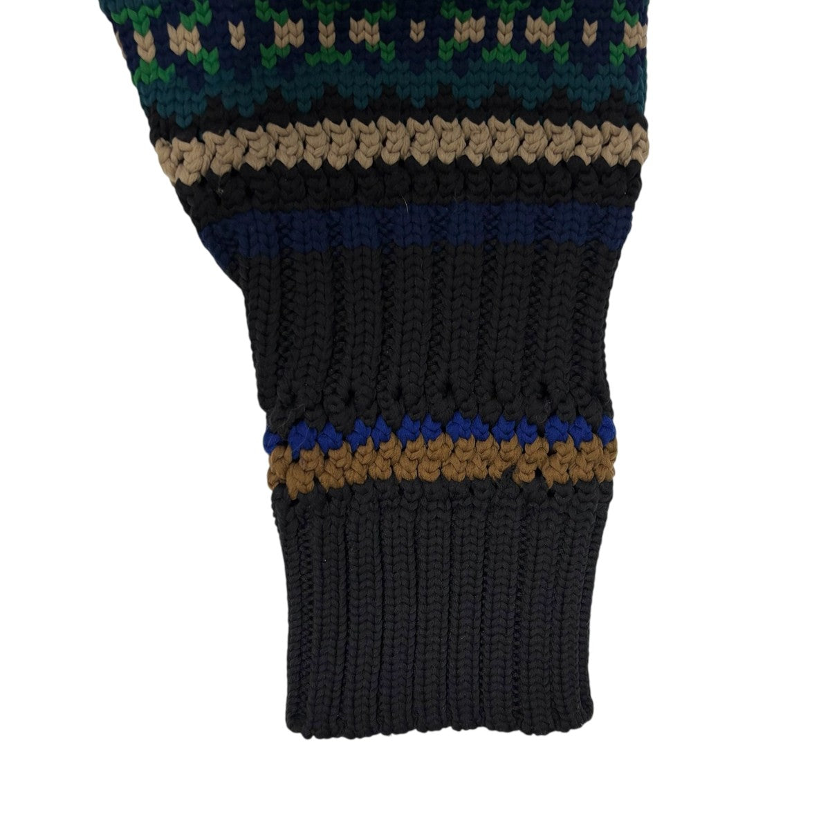 【sacai】【美品】コットン100%セーター 中古・古着通販】sacai (サカイ) ドッキングライダースニット