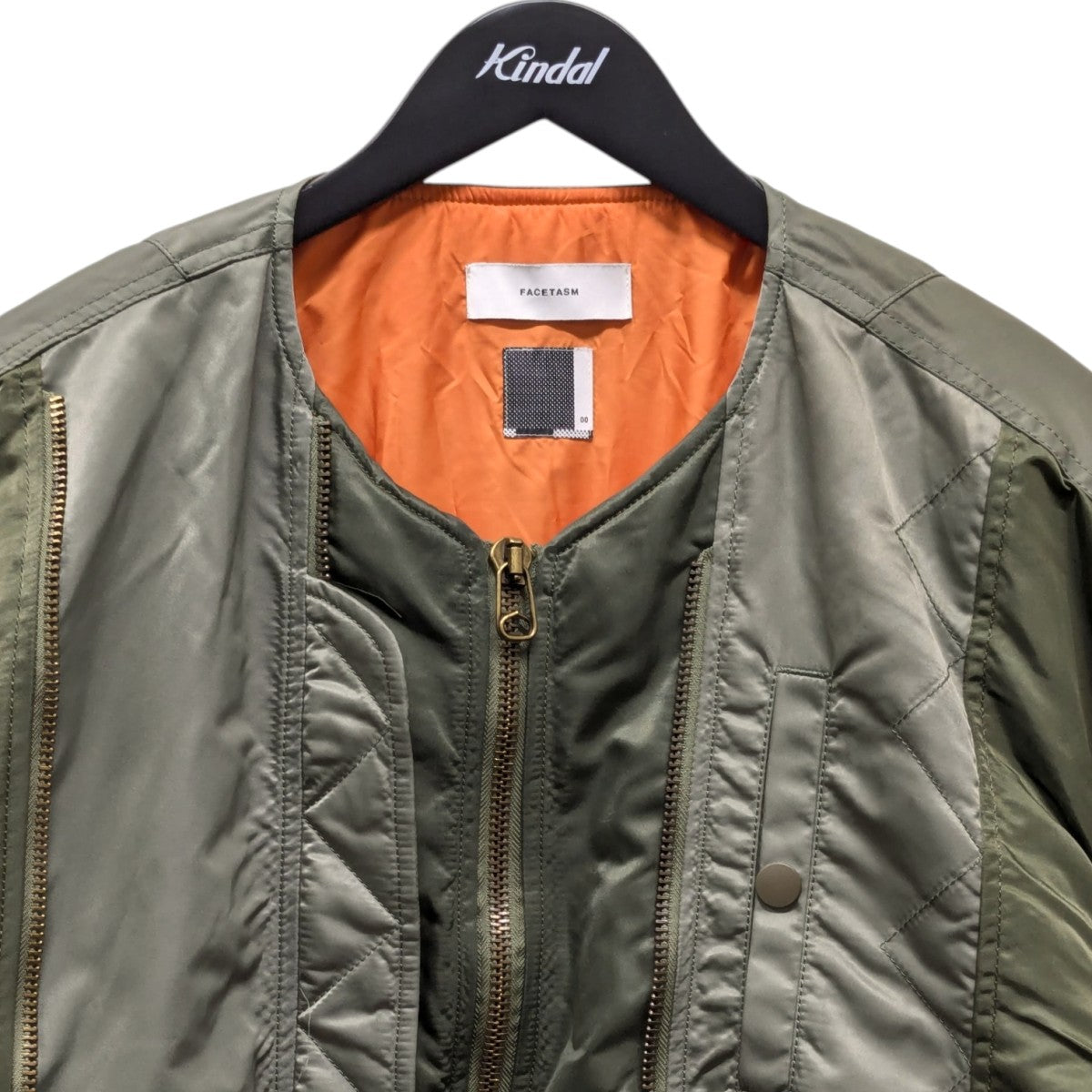FACETASM(ファセッタズム) 再構築ナイロンMA-1ブルゾンMA-1ジャケット