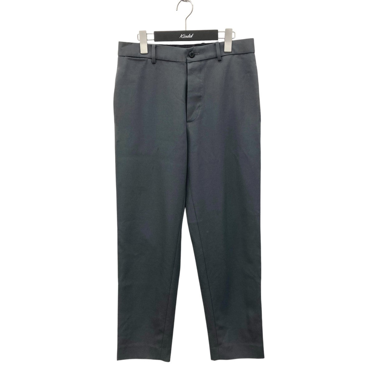 ATONのベーシックパンツ　グレー　エイトン ATON エイトン WOOL GABARDINE WIDE PANTS ウール ギャバジン