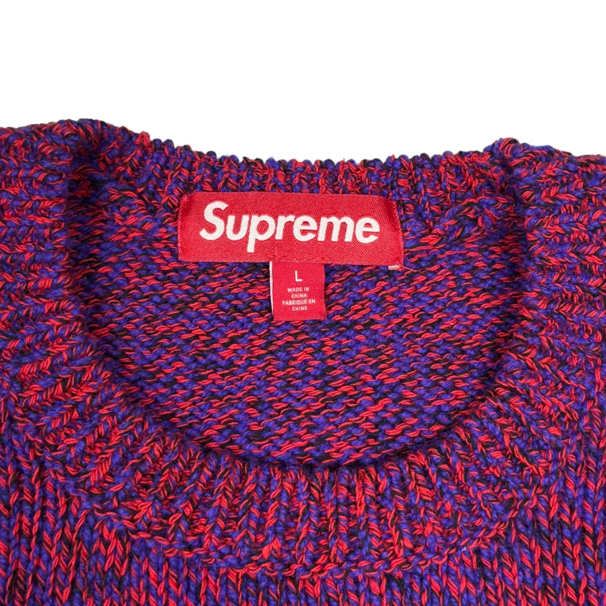 期間限定値下げ　Supreme ニットセーター L 紫 期間限定値下げ Supreme ニットセーター L 紫 期間限定値下げ