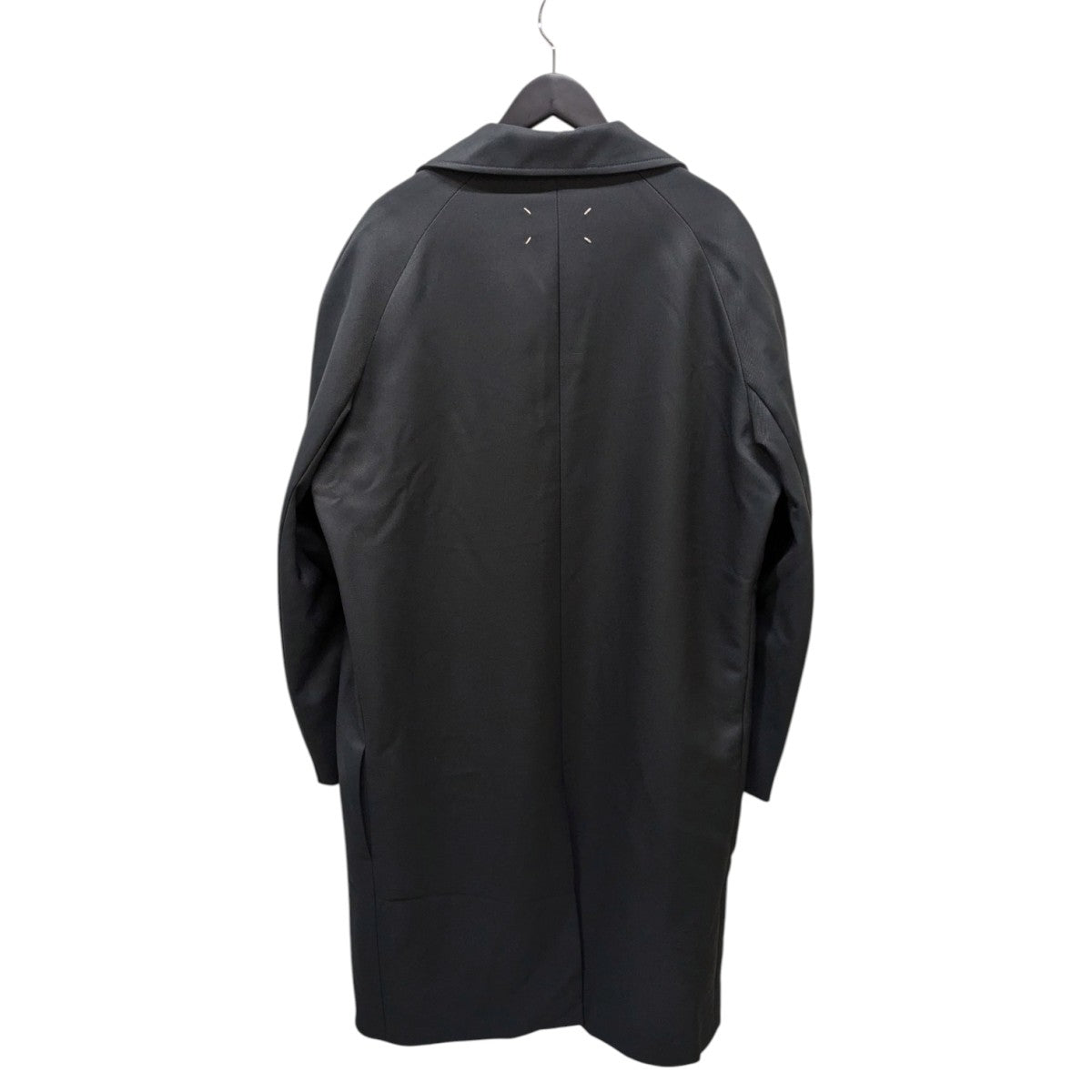 【美品】Maison Margiela ツイル シングルブレストコート　黒　44 Maison Margiela(メゾンマルジェラ) 21AW Memory of ツイル シングル