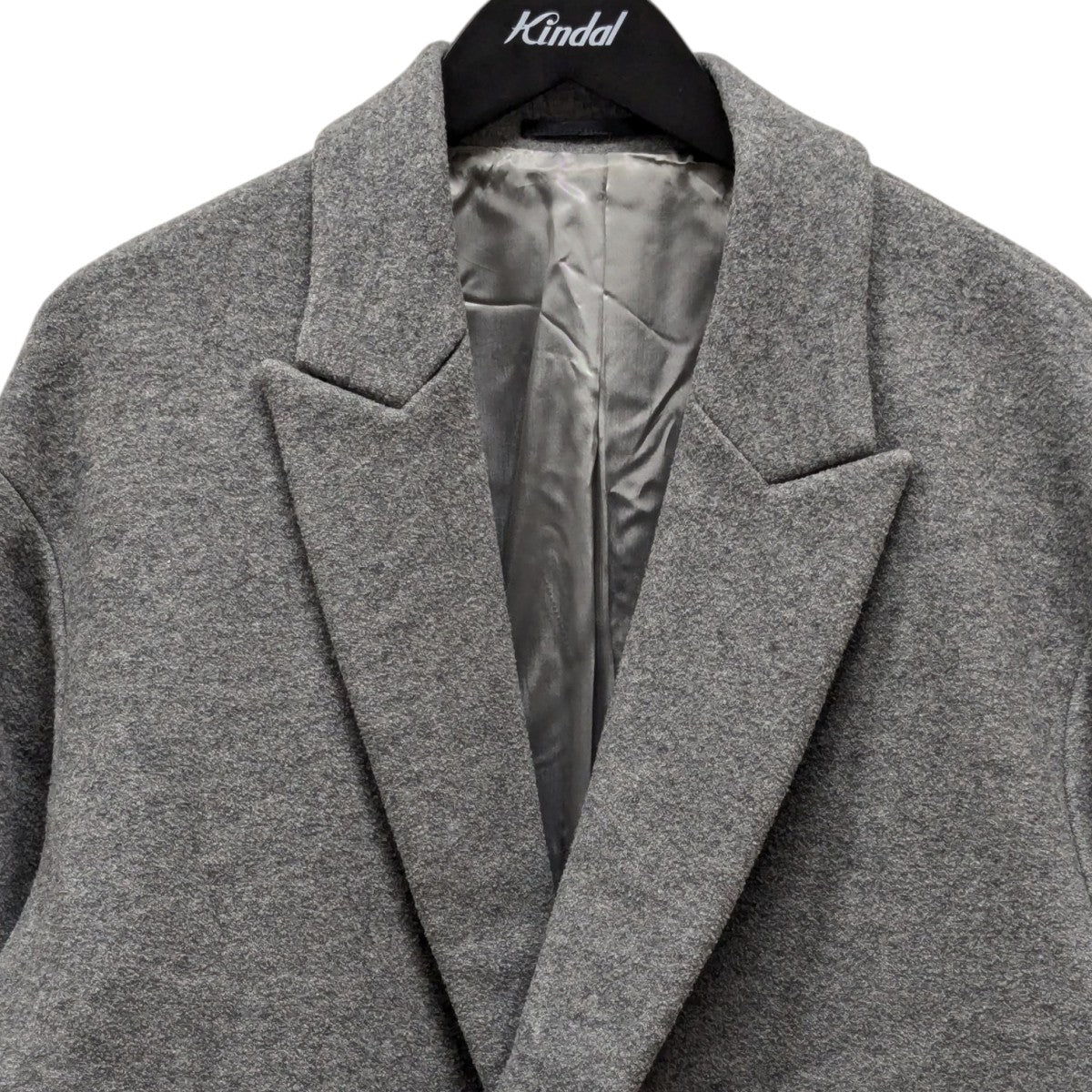 ATON(エイトン) メルトン2ボタンチェスターコート6472338 6472338