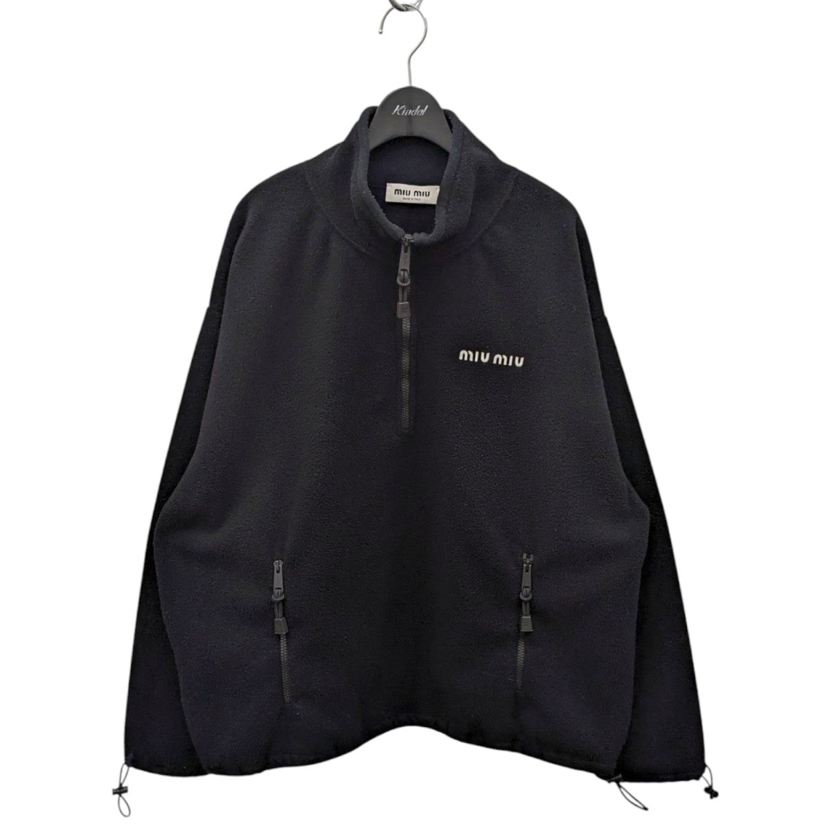 ☆Miu Miu☆ ボタンアップ ジャケット☆SALE中 MIU MIU(ミュウミュウ) 24AWLogo Half Zip Fleece Sweatフリース