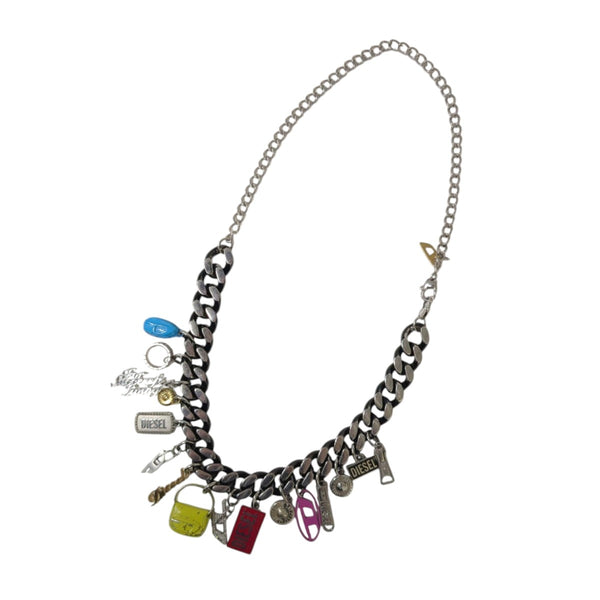 DIESEL(ディーゼル) ネックレスDX1522 DX1522 シルバー×マルチカラー