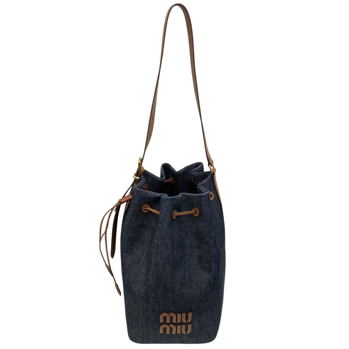 MIU MIU(ミュウミュウ) デニムショルダーバッグ インディゴ