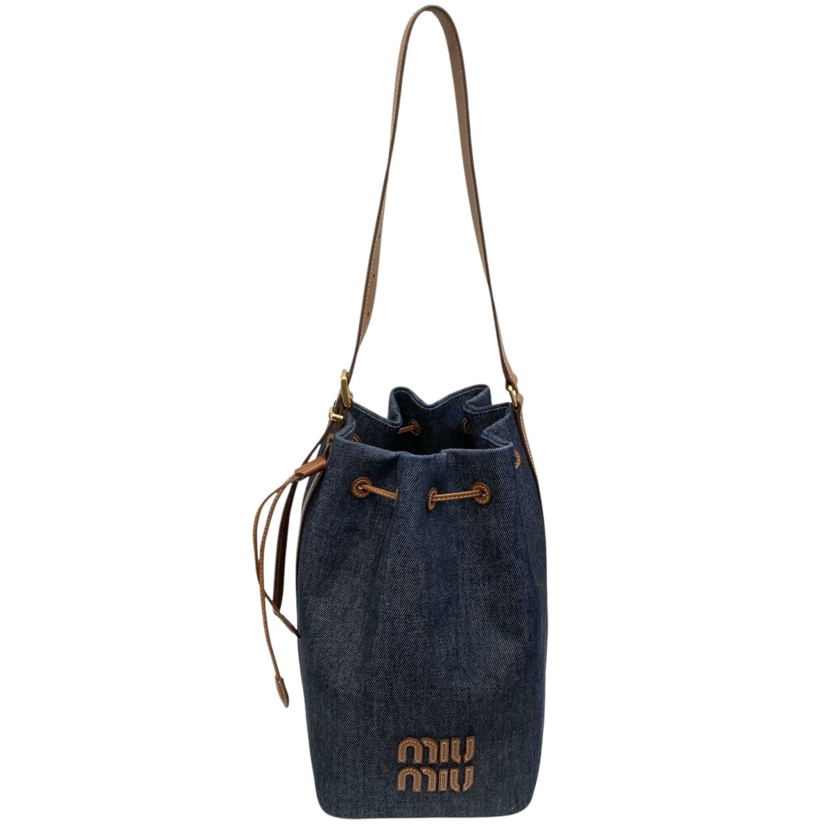 MIU MIU(ミュウミュウ) デニムショルダーバッグ インディゴ