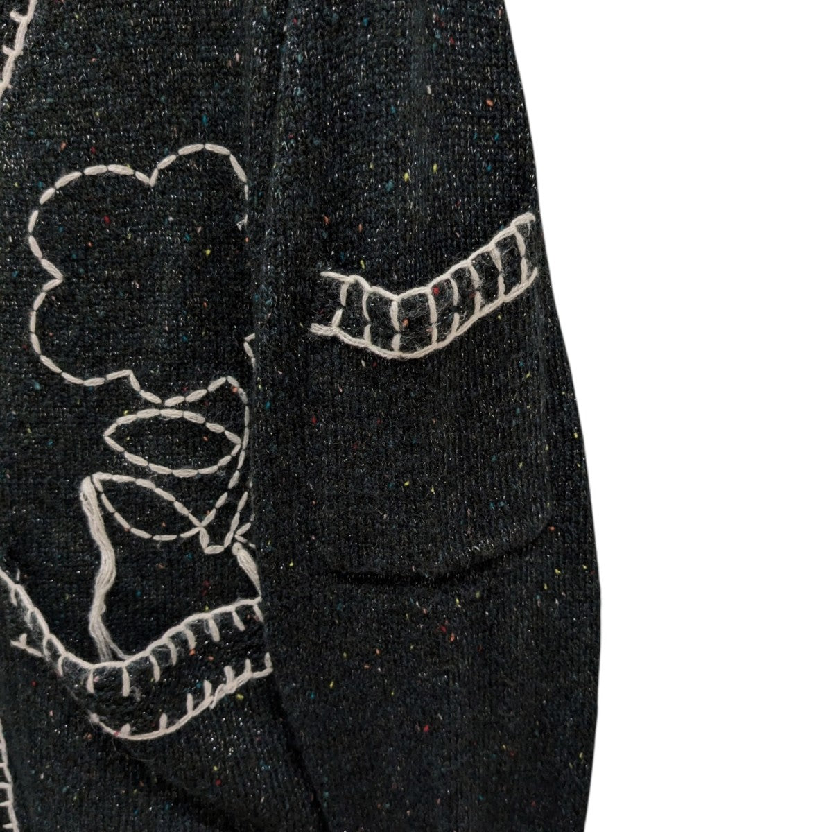 SYUMAN．×PLATEAU STUDIO floral cardiganニットカーディガン