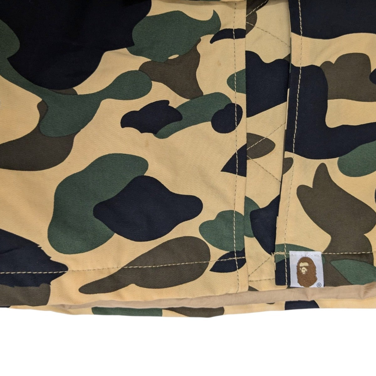 A BATHING APE 1ST CAMO N-3Bカモフラージュ柄中綿ジャケット 古着・中古-3枚目のアイテム画像