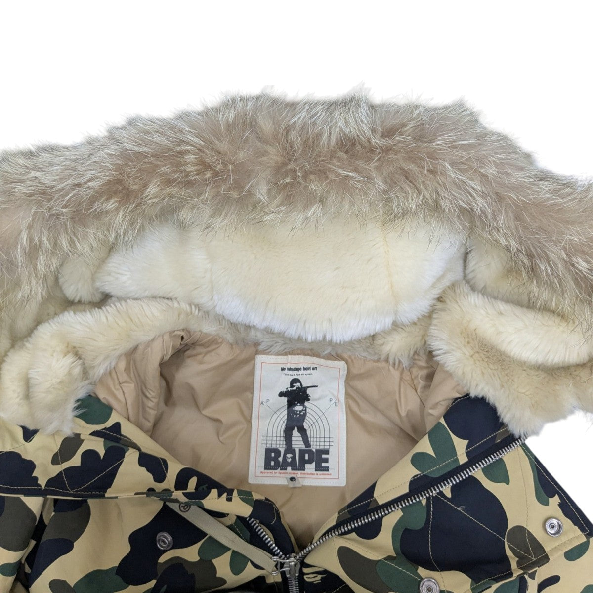 A BATHING APE 1ST CAMO N-3Bカモフラージュ柄中綿ジャケット 古着・中古-8枚目のアイテム画像