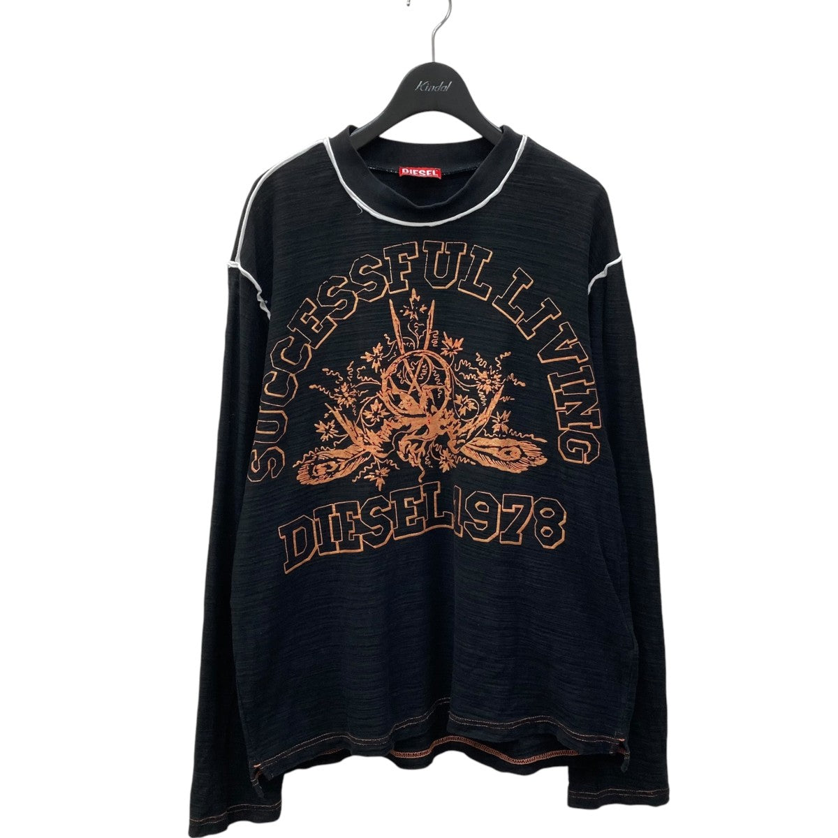 DIESEL(ディーゼル) 長袖カットソー ブラック サイズ S|【公式 DIESEL(ディーゼル) 長袖カットソー ブラック サイズ S|【公式