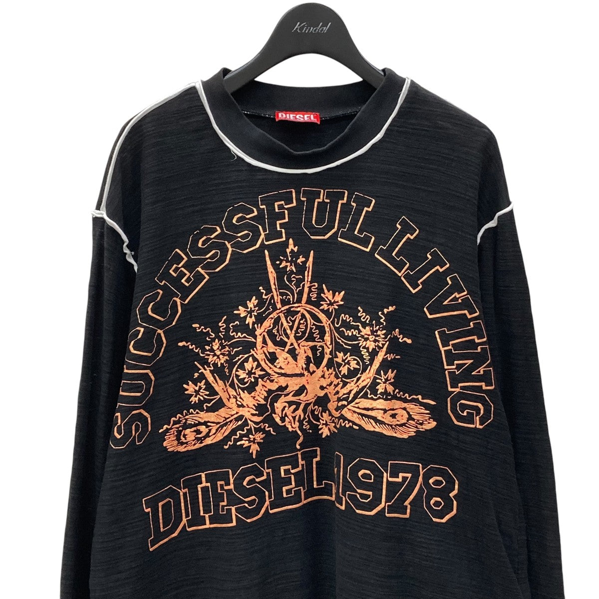 DIESEL(ディーゼル) 長袖カットソー ブラック サイズ S|【公式 DIESEL(ディーゼル) 長袖カットソー ブラック サイズ S|【公式