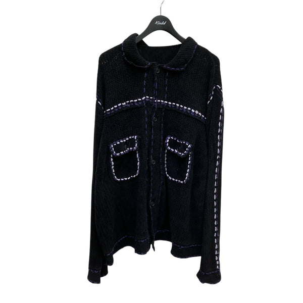 PHINGERIN PG1 ニットカーディガン BLACK PHINGERIN(フィンガリン) PG1 KnitカーディガンPD-212-KN-041 PD-212