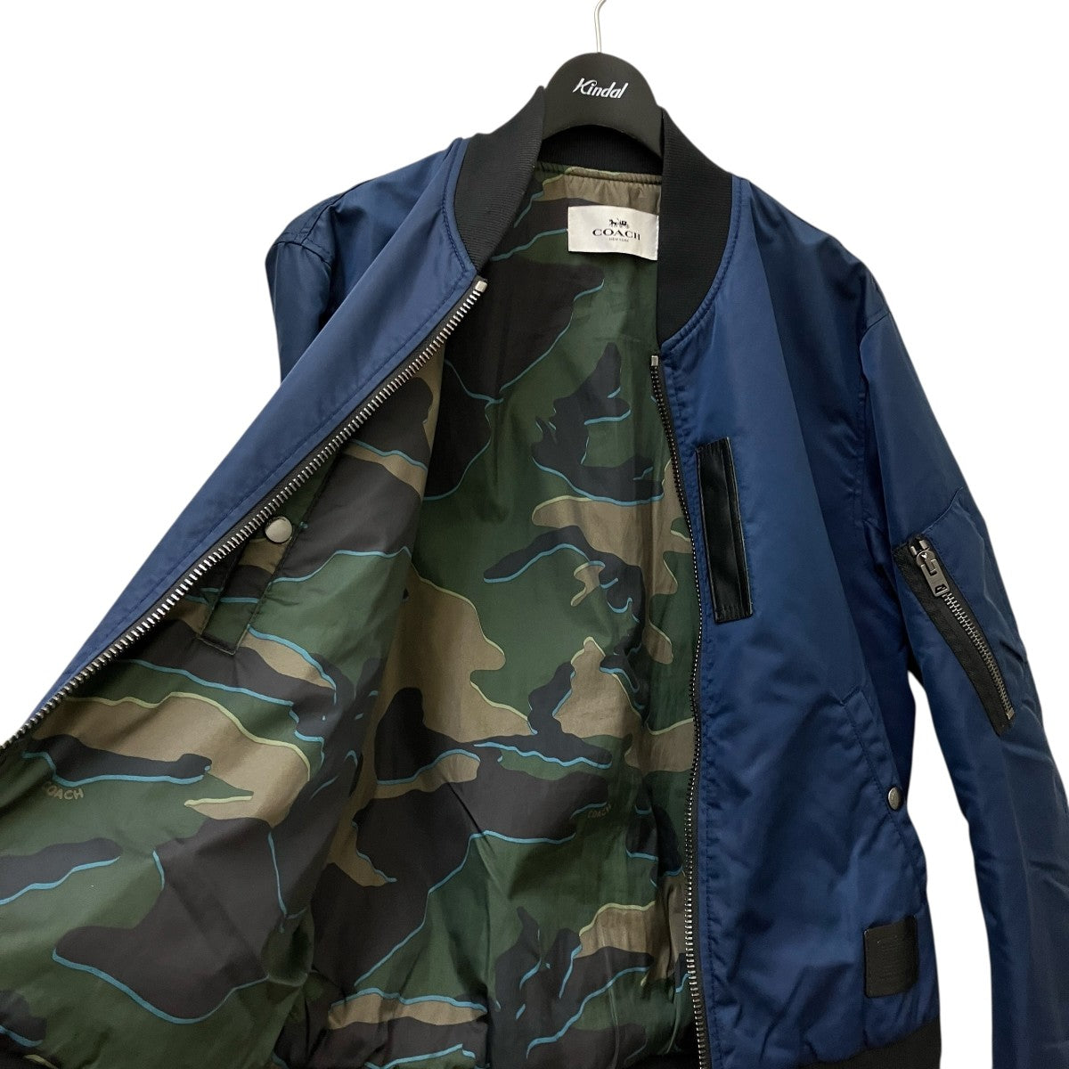 COACH(コーチ) MA-1ジャケット ネイビー サイズ M｜【公式】カインド