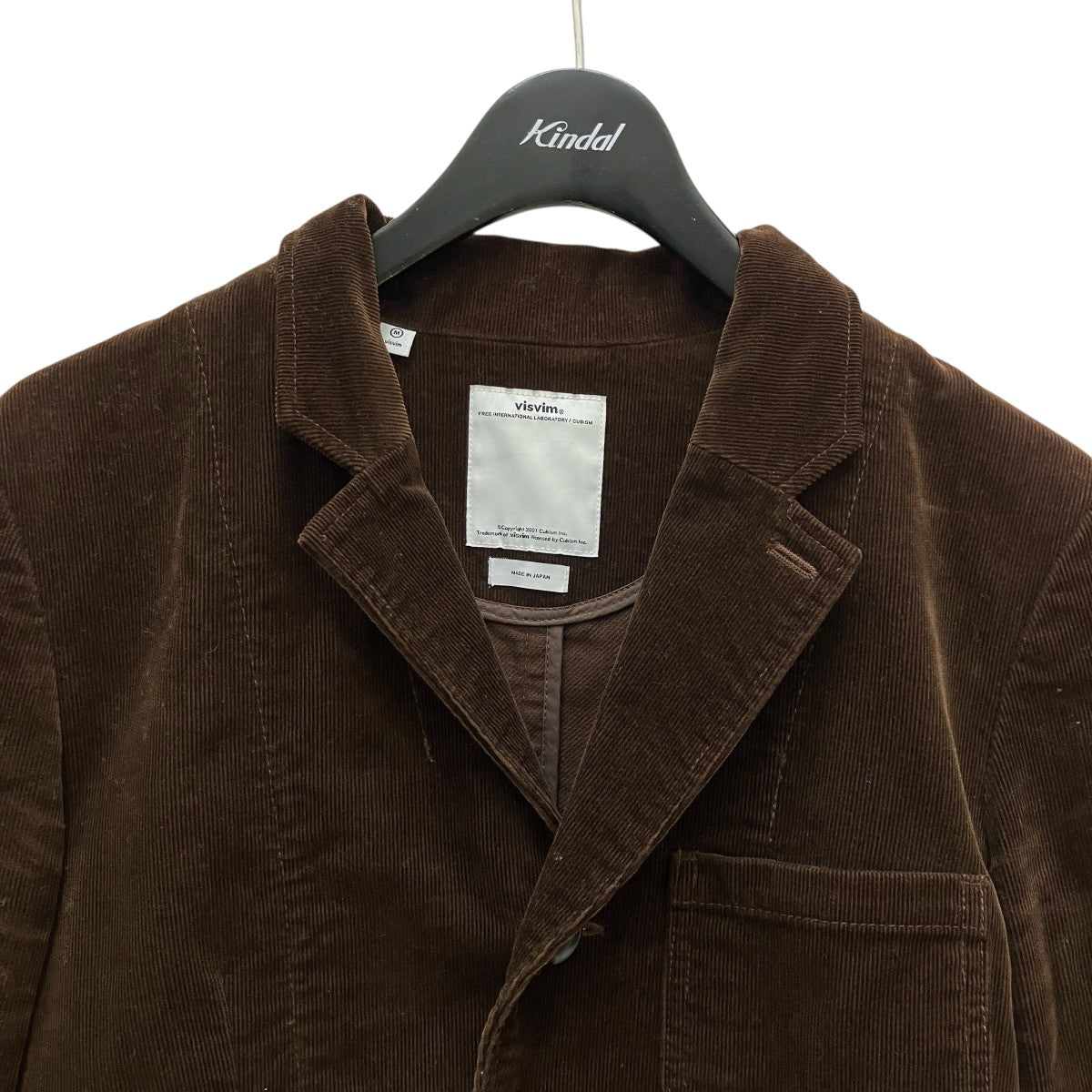 visvim　コーデュロイベルテッドコート　カーキブラウン　サイズ1 VISVIM(ビズビム) コーデュロイジャケットVS0001597 VS0001597