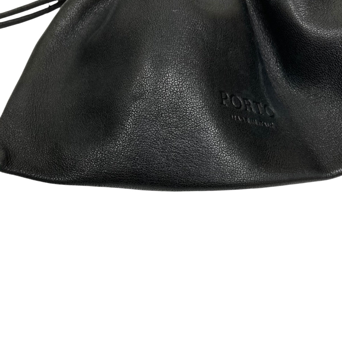 PORTO(ポルト) the pouch バッグ巾着ポーチ ブラック｜【公式
