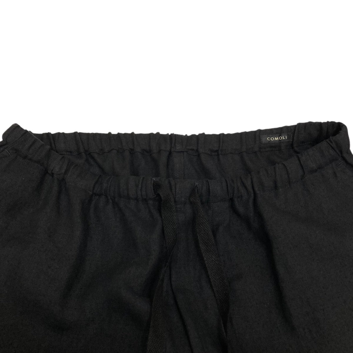 25ss 未使用 コモリ カナパ ドローストリング パンツ ブラック サイズ 2 COMOLI カナパ ドローストリングパンツ | 大阪心斎橋のメンズ