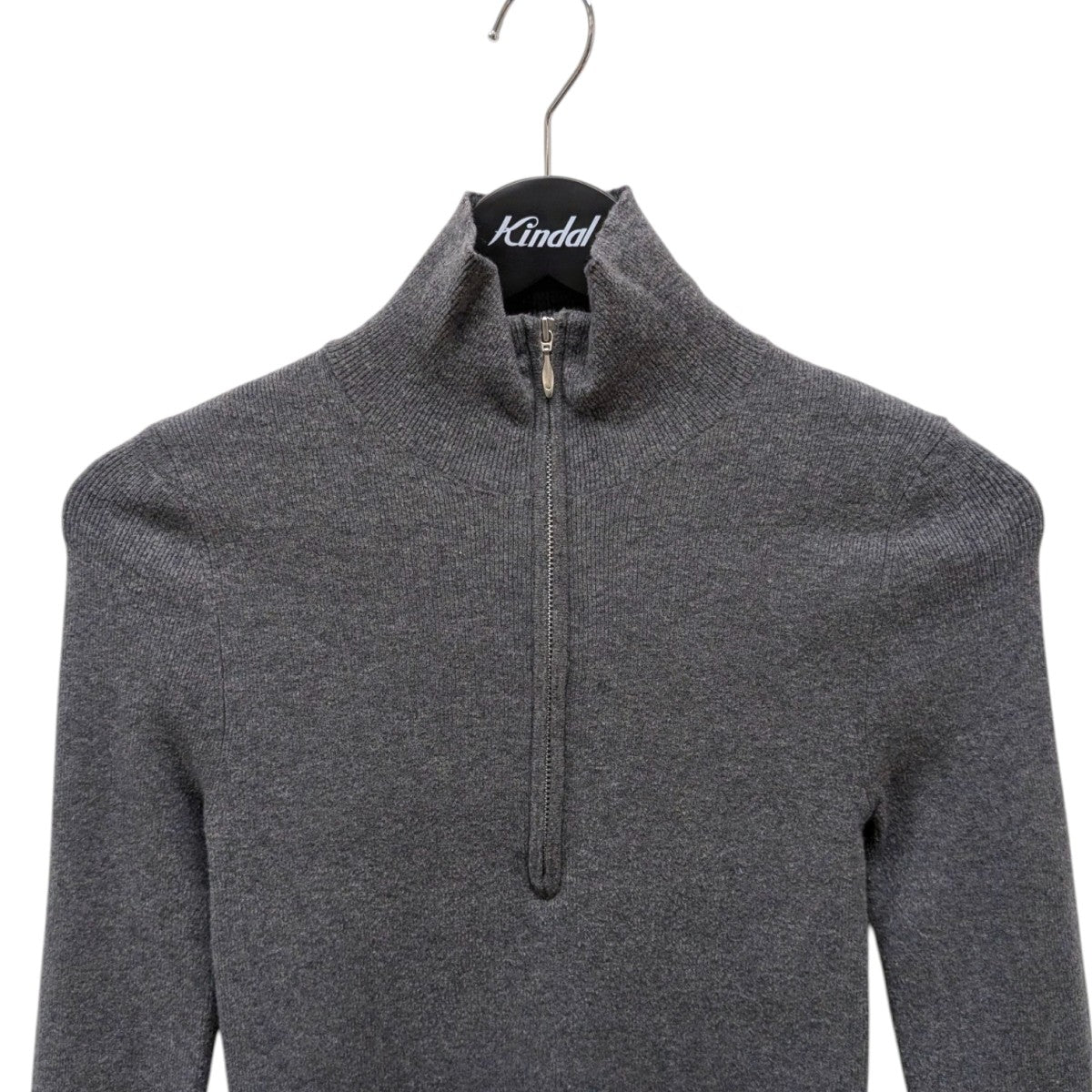 TODAYFUL(トゥデイフル) Halfzip Rib Knitハーフジップニット